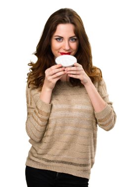 Nemlendirici ile güzel genç kız