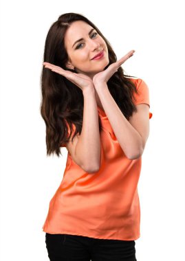 mutlu güzel genç kız