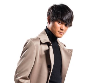 Çin yakışıklı modeli adam Studio