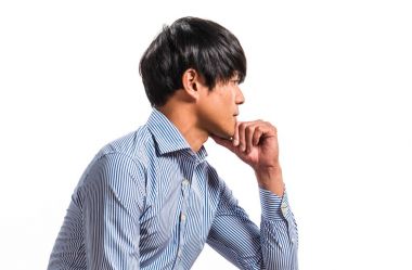 Asya yakışıklı modeli adam Studio