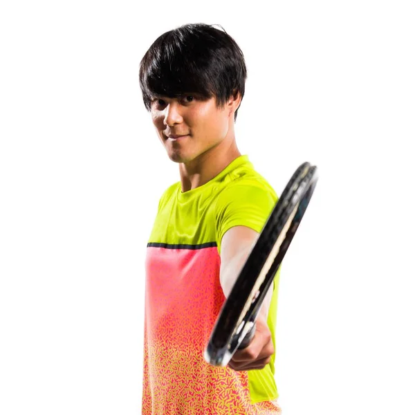 Asijské tenisové hráče muž — Stock fotografie