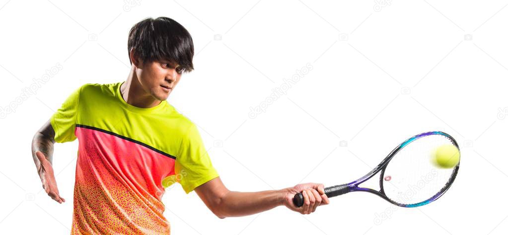 Asian tennis player man
