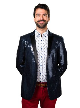 Ceket ile mutlu adam