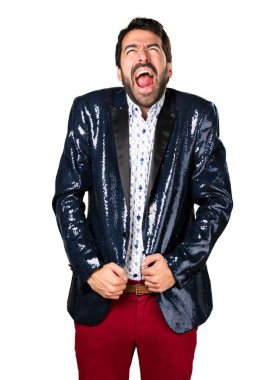 Ceket bağıran adamla