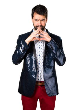 Erkek ceket düşünce ile