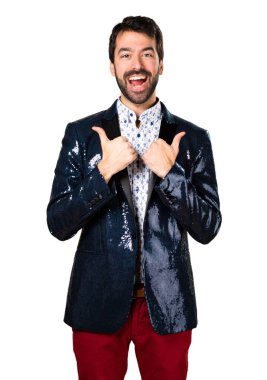 Yukarı ceketle adamla