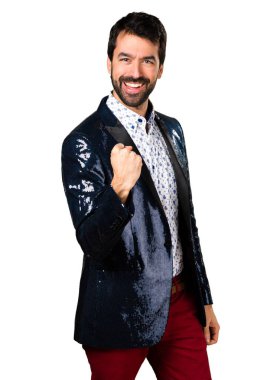 Ceket ile şanslı adam