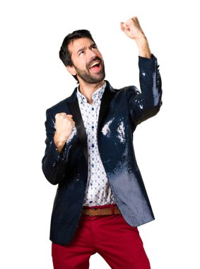 Ceket ile şanslı adam