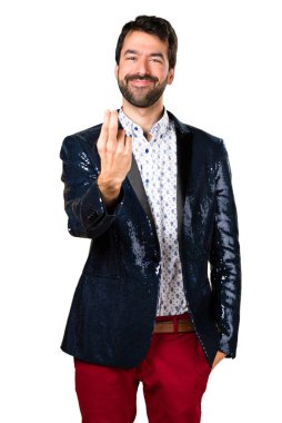 Erkek ceket önümüzdeki hareketi ile