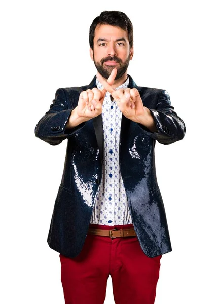 Adam hiç jest yapma ceket ile