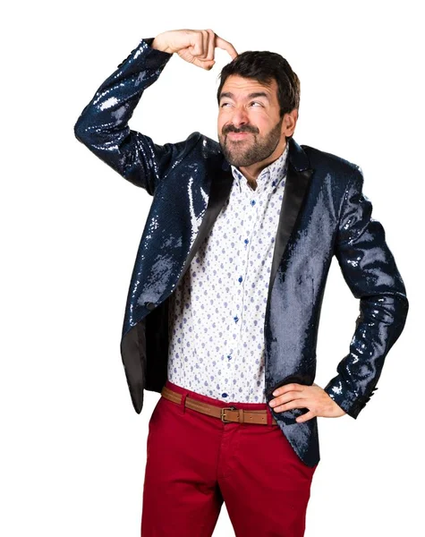 Ceket şüpheleri olan adam