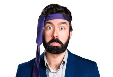 Üzgün çılgın ve sarhoş işadamı