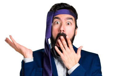 Çılgın ve sarhoş işadamı sürpriz jest yapma