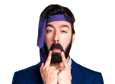 Üzgün çılgın ve sarhoş işadamı