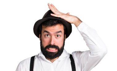 Şüpheleri sakallı hippi adam