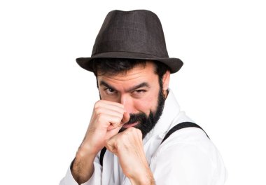 Şüpheleri sakallı hippi adam