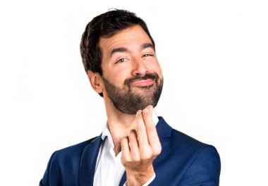 Yakışıklı adam para hareketi yapma