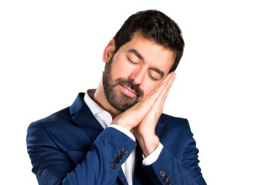 Yakışıklı adam yapma uyku jest