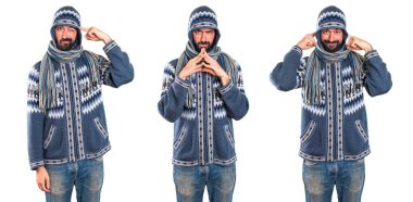 Adam kümesiyle düşünme kış giysileri