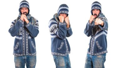 Adam kümesiyle mücadele kış giysileri