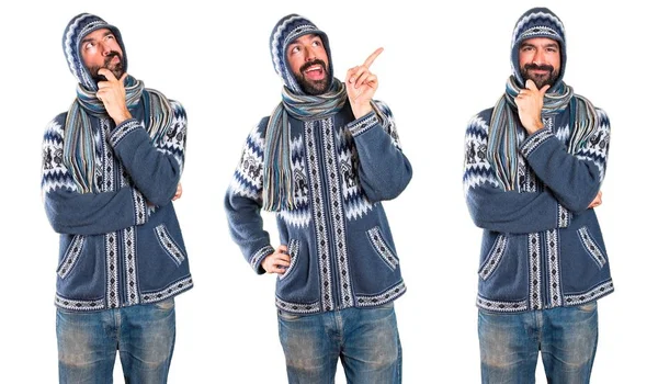 Adam kümesiyle düşünme kış giysileri