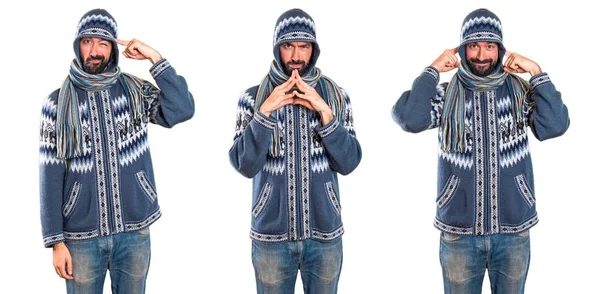 Adam kümesiyle düşünme kış giysileri