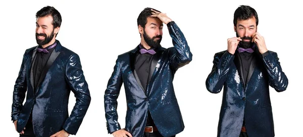 Payet ceket ile yakışıklı adam