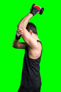 Sakallı yakışıklı esmer adam