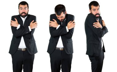 Buz gibi yakışıklı işadamı kümesi