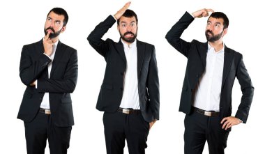 Yakışıklı işadamı şüpheleri kümesi