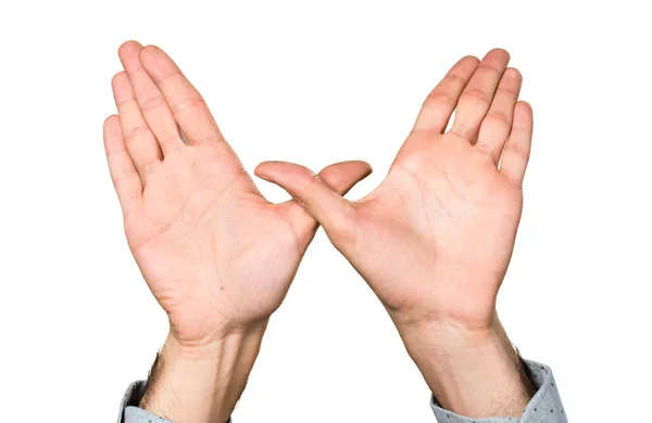 Hand des Menschen bei freier Geste — Stockfoto