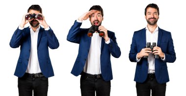 Dürbün ile yakışıklı adam