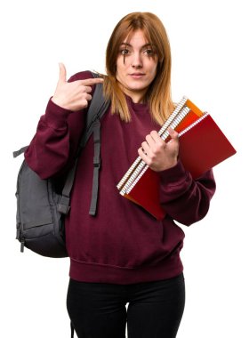 Öğrenci kadın yapma sürpriz jest