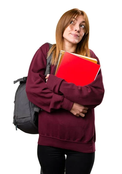 Estudiante mujer haciendo gesto sin importancia —  Fotos de Stock