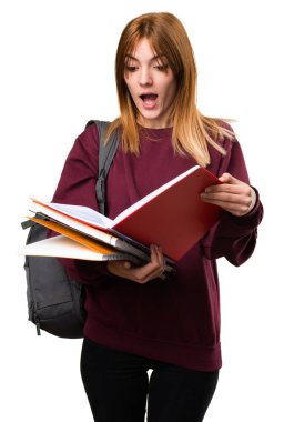 Öğrenci kadın kitap okumak