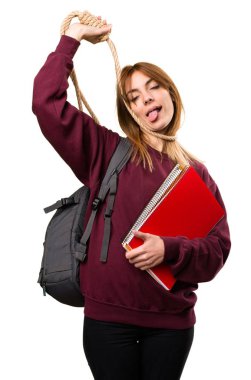 Slipknot boynundaki kadınla öğrenci