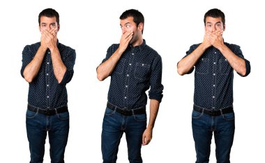 Esmer adam ağzını kapsayan kümesi