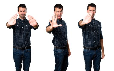 Esmer adam dur işareti yapım seti