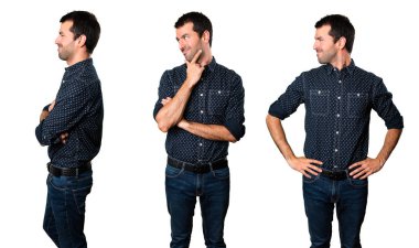 Esmer adam yan bakan kümesi