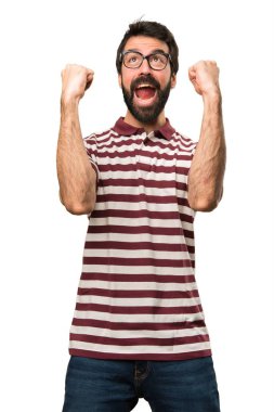 Gözlüklü şanslı adam