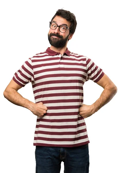 Happy man with glasses — Stock Photo, Image