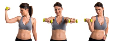 Spor kadının halter yapması