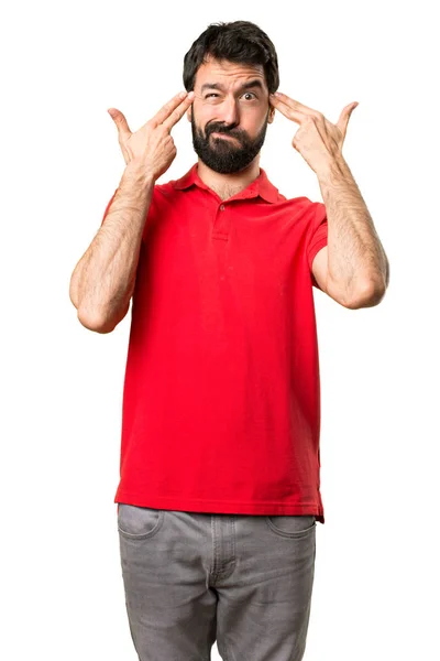 Pohledný muž sebevraždu gesto — Stock fotografie