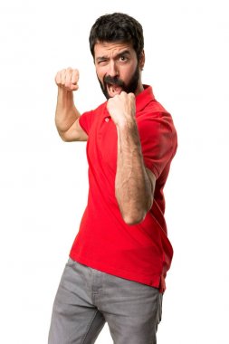 yakışıklı adam kavga