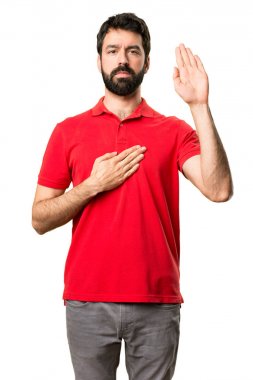 Yakışıklı adam yemin yapma