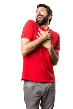 Aşık yakışıklı adam