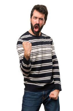 Sakallı şanslı adam