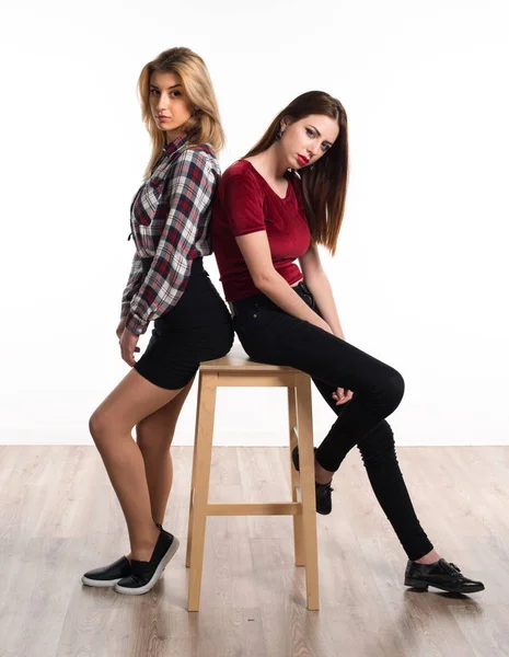 Two beautiful models posing — Stock Photo, Image