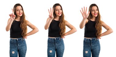 Genç kız bir sayma