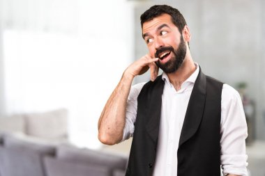 Cool adam yapım telefon jest evin içinde